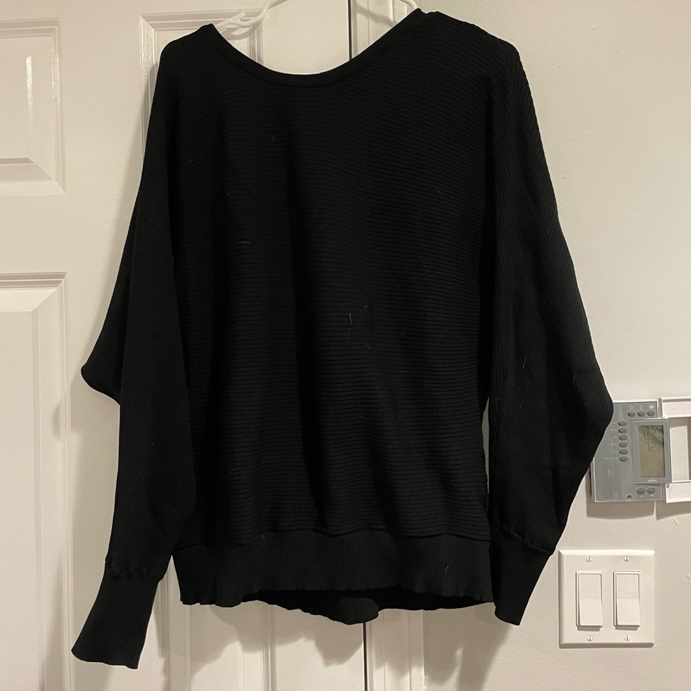 Cut out back sweater